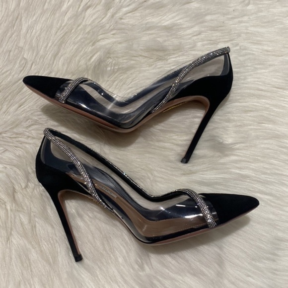 Aquazzura Tres Mondaine 105 suede pumps size 38EU‎ - Picture 6 of 15